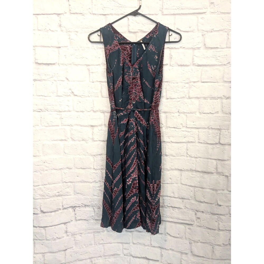 YFB Purple Aqua‎ Tie Dye Sleeveless Dress Size XS HEMMED Young Fabulous & Broke